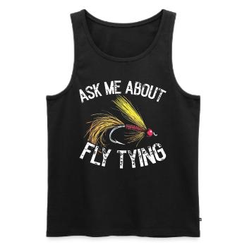 Fly Tying Fly Tying Fly Fishing Fly Fishing - Men's Premium Organic Tank Top - black - Front - Michal (187cm)