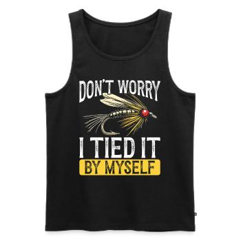 Fly Tying Fly Tying Fly Fishing Fly Fishing - Men's Premium Organic Tank Top - black - Front - Michal (187cm)