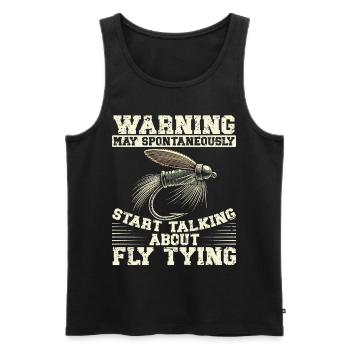 Fly Tying Fly Tying Fly Fishing Fly Fishing - Men's Premium Organic Tank Top - black - Front - Michal (187cm)