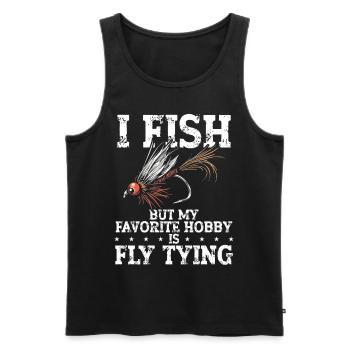 Fly Tying Fly Tying Fly Fishing Fly Fishing - Men's Premium Organic Tank Top - black - Front - Michal (187cm)