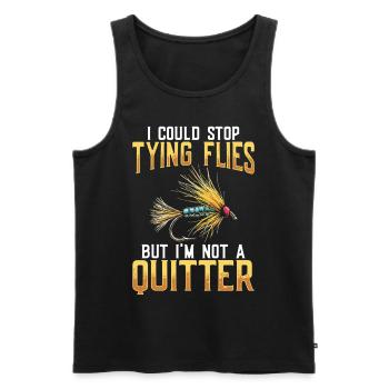 Fly Tying Fly Tying Fly Fishing Fly Fishing - Men's Premium Organic Tank Top - black - Front - Michal (187cm)
