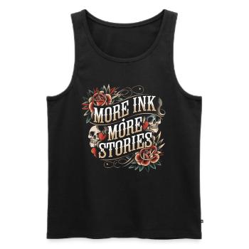 Tattoo Studio Tattoo Artist Tattoo Ideen - Männer Premium Bio Tank Top - Schwarz - Vorne - AI Model Male 178 light (178cm)