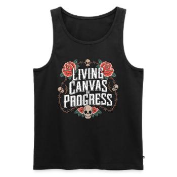 Tattoo Studio Tattoo Artist Tattoo Ideen - Männer Premium Bio Tank Top - Schwarz - Vorne - AI Model Male 178 light (178cm)