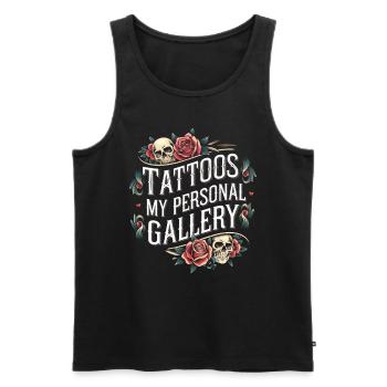 Tattoo Studio Tattoo Artist Tattoo Ideen - Männer Premium Bio Tank Top - Schwarz - Vorne - AI Model Male 178 light (178cm)