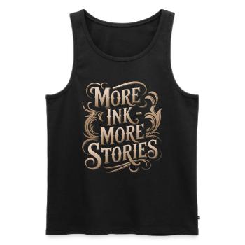 Tattoo Studio Tattoo Artist Tattoo Ideen - Männer Premium Bio Tank Top - Schwarz - Vorne - AI Model Male 178 light (178cm)