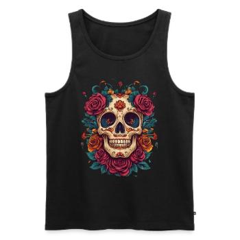 Tattoo Studio Tattoo Artist Tattoo Ideas - Men's Premium Organic Tank Top - black - Front - AI Model Male 178 light (178cm)