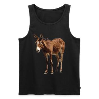 Mules Mule - Men's Premium Organic Tank Top - black - Front - AI Model Male 178 light (178cm)