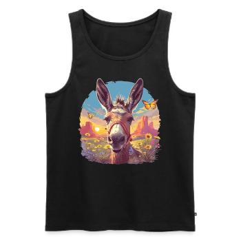 Mules Mule - Men's Premium Organic Tank Top - black - Front - AI Model Male 178 light (178cm)