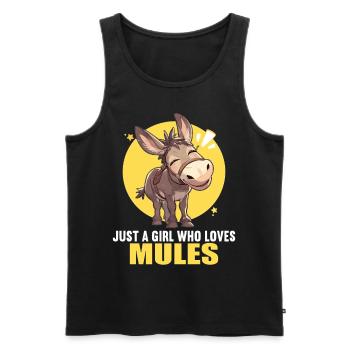 Mules Mule - Men's Premium Organic Tank Top - black - Front - AI Model Male 178 light (178cm)