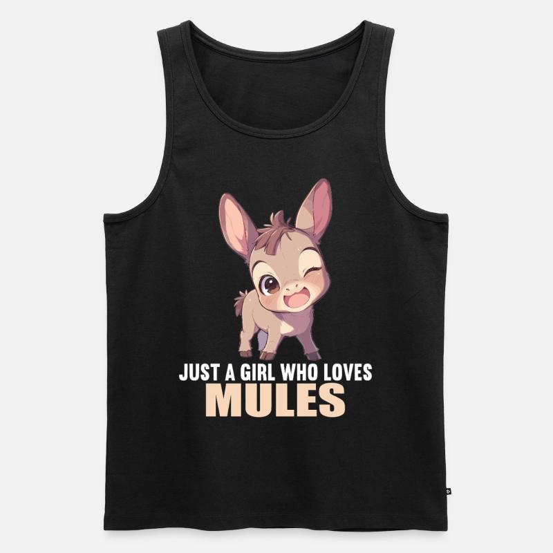 Maultiere Maultier - Männer Premium Bio Tank Top - Schwarz
