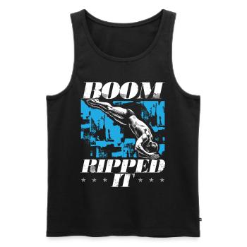 Springboard Diving Diving Diving Divers - Men's Premium Organic Tank Top - black - Front - AI Model Male 178 light (178cm)