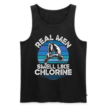 Springboard Diving Diving Diving Divers - Men's Premium Organic Tank Top - black - Front - AI Model Male 178 light (178cm)