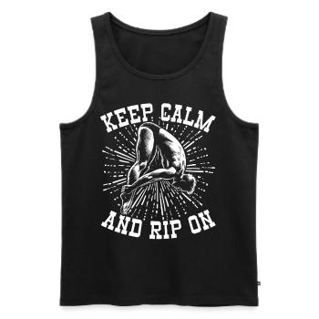 Springboard Diving Diving Diving Divers - Men's Premium Organic Tank Top - black - Front - AI Model Male 178 light (178cm)