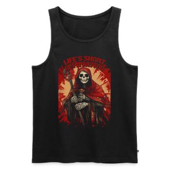 Tattoo Studio Tattoo Artist Tattoo Ideen - Männer Premium Bio Tank Top - Schwarz - Vorne - AI Model Male 178 light (178cm)