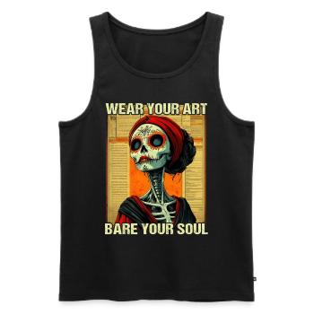 Tattoo Studio Tattoo Artist Tattoo Ideen - Männer Premium Bio Tank Top - Schwarz - Vorne - AI Model Male 178 light (178cm)