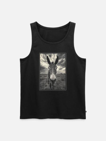 Donkey Esel - Men's Premium Organic Tank Top - black