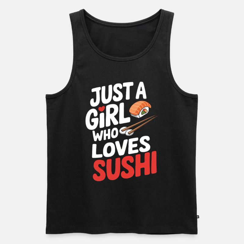 Sushi - Männer Premium Bio Tank Top - Schwarz