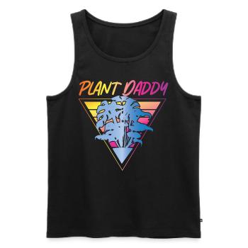 Plant Lover Gardening Dad Monstera - Männer Premium Bio Tank Top - Schwarz - Vorne - AI Model Male 178 light (178cm)