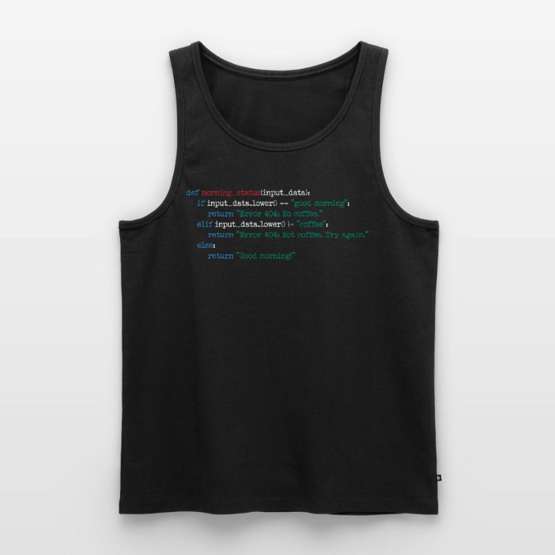 Programmeur Café Code Informatique Cadeau Débardeur bio Premium Homme