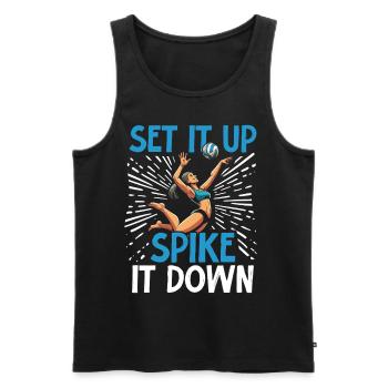 Beach Volleyball Volleyball Volleyball Players - Men's Premium Organic Tank Top - black - Front - Michal (187cm)