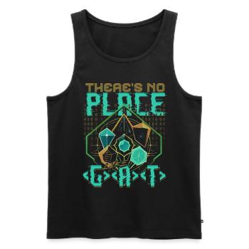 Bioinformatics Analyst No Place Like - Men's Premium Organic Tank Top - black - Front - Michal (187cm)