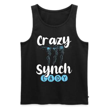 Synchronschwimmen Synchro Schwimmer - Männer Premium Bio Tank Top - Schwarz - Vorne - AI Model Male 178 light (178cm)
