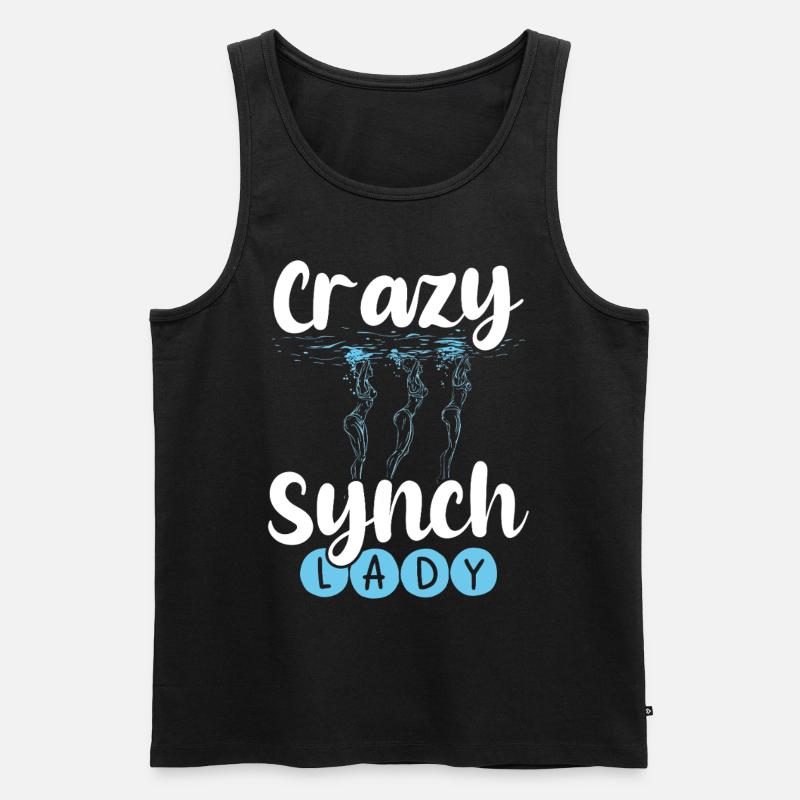 Synchronschwimmen Synchro Schwimmer - Männer Premium Bio Tank Top - Schwarz
