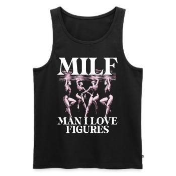 Synchronschwimmen Synchro Schwimmer - Männer Premium Bio Tank Top - Schwarz - Vorne - AI Model Male 178 light (178cm)