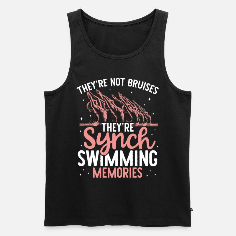 Synchronschwimmen Synchro Schwimmer - Männer Premium Bio Tank Top - Schwarz
