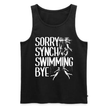 Synchronschwimmen Synchro Schwimmer - Männer Premium Bio Tank Top - Schwarz - Vorne - AI Model Male 178 light (178cm)
