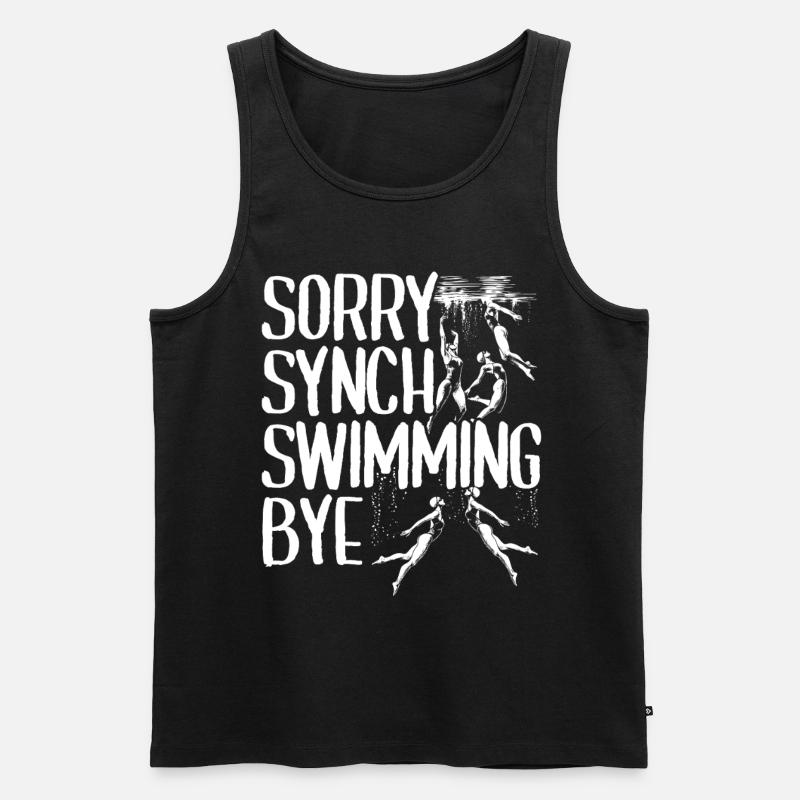 Synchronschwimmen Synchro Schwimmer - Männer Premium Bio Tank Top - Schwarz