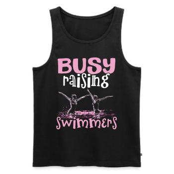 Synchronschwimmen Synchro Schwimmer - Männer Premium Bio Tank Top - Schwarz - Vorne - AI Model Male 178 light (178cm)