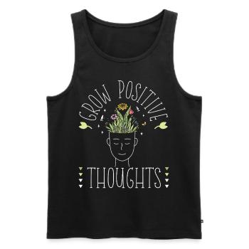 Plant Lover Gardening Grow - Männer Premium Bio Tank Top - Schwarz - Vorne - Michal (187cm)