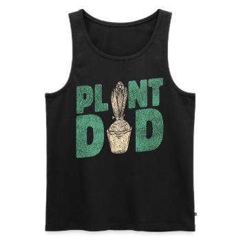 Plant Lover Gardening Plant Dad - Männer Premium Bio Tank Top - Schwarz - Vorne - Michal (187cm)