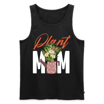 Plant Lover Gardening Plant Mom - Männer Premium Bio Tank Top - Schwarz - Vorne - Michal (187cm)