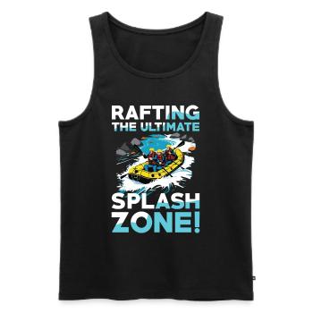 Rafting: Die Ultimative Splash Zone für - Männer Premium Bio Tank Top - Schwarz - Vorne - AI Model Male 178 light (178cm)