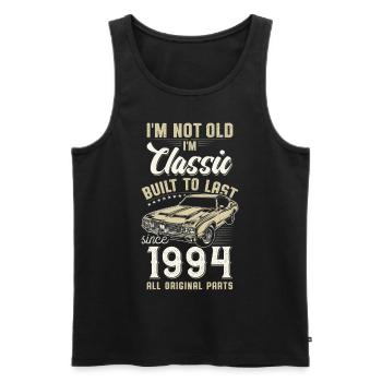 Born 1994 Birthday Classic Car - Men's Premium Organic Tank Top - black - Front - Michal (187cm)