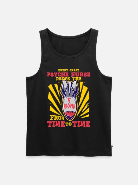 Psychiatric Nurse - Men's Premium Organic Tank Top - black