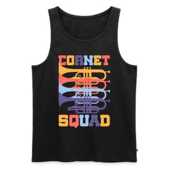 Kornett Kornettspieler Cornet Squad - Männer Premium Bio Tank Top - Schwarz - Vorne - Michal (187cm)
