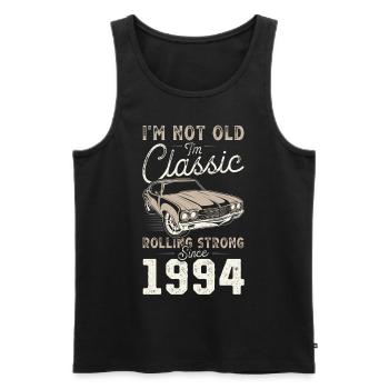 Born 1994 Birthday Classic Car - Men's Premium Organic Tank Top - black - Front - Michal (187cm)