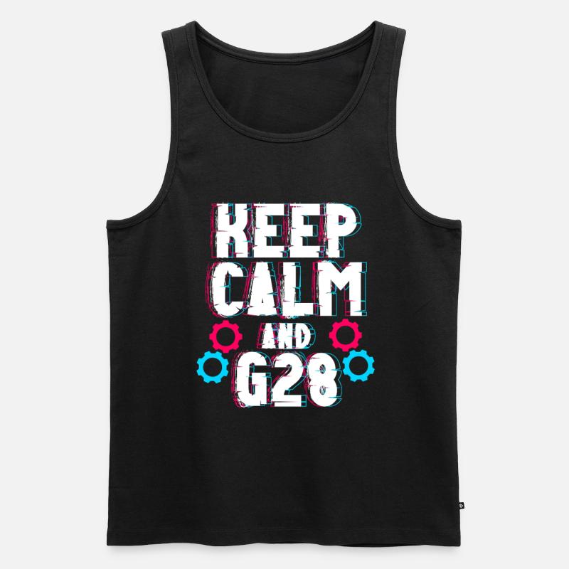 Cutting machine operator - Men's Premium Organic Tank Top - black
