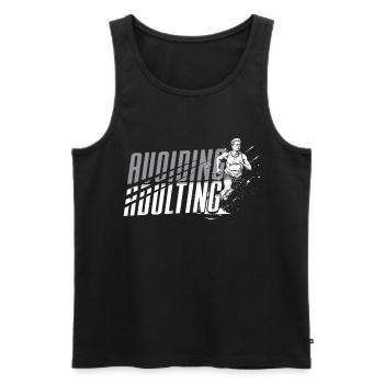 Marathon Marathon Runners Running - Men's Premium Organic Tank Top - black - Front - Michal (187cm)