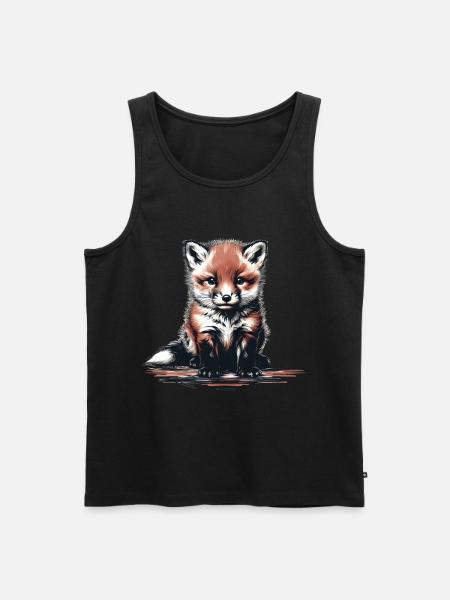Fox Foxes Vixen - Men's Premium Organic Tank Top - black