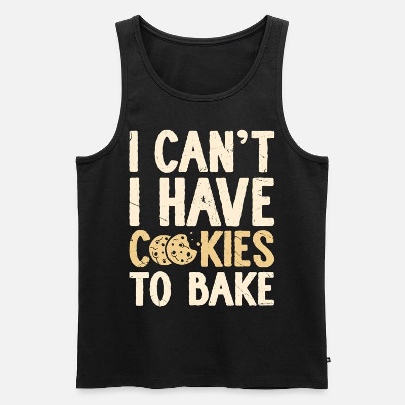 Backen Bäcker Bäckerei - Männer Premium Bio Tank Top - Schwarz