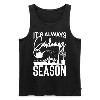Plant Lover Gardening It's Always - Männer Premium Bio Tank Top - Schwarz - Vorne - Michal (187cm)