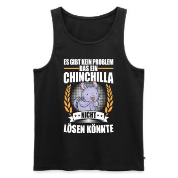 Le chinchilla résout des problèmes de souris laineuse rongeur - Débardeur bio Premium Homme - noir - Devant - Michal (187cm)