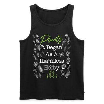 Plant Lover Gardening Plants It - Men's Premium Organic Tank Top - black - Front - Michal (187cm)