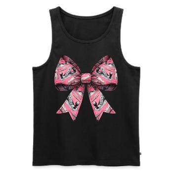 Coquette Bow Woodworking Woodworker - Men's Premium Organic Tank Top - black - Front - AI Model Male 178 light (178cm)