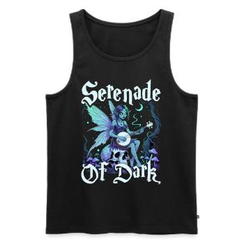 Fairycore Fairy Gothic Serenade Of Dark - Men's Premium Organic Tank Top - black - Front - Michal (187cm)