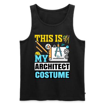 Architect - Men's Premium Organic Tank Top - black - Front - AI Model Male 178 light (178cm)